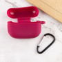 Чехол Silicone Case для наушников Apple AirPods Pro с карабином maroon
