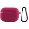 Чохол Silicone Case для навушників Apple AirPods Pro з карабіном maroon