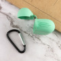 Чехол Silicone Case для наушников Apple AirPods Pro с карабином mint