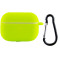 Чохол Silicone Case для навушників Apple AirPods Pro з карабіном neon green