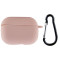 Чохол Silicone Case для навушників Apple AirPods Pro 2 з карабіном pink sand