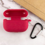 Чехол Silicone Case для наушников Apple AirPods Pro с карабином rose red