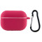 Чохол Silicone Case для навушників Apple AirPods Pro з карабіном rose red