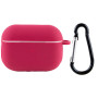 Чехол Silicone Case для наушников Apple AirPods Pro с карабином rose red