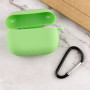 Чехол Silicone Case для наушников Apple AirPods Pro с карабином spearmint