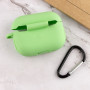 Чехол Silicone Case для наушников Apple AirPods Pro с карабином spearmint