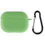 Чехол Silicone Case для наушников Apple AirPods Pro с карабином spearmint