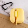 Чехол Silicone Case для наушников Apple AirPods Pro с карабином yellow