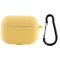 Чохол Silicone Case для навушників Apple AirPods Pro з карабіном yellow