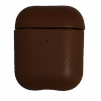 Шкіряний чохол K-DOO Lux Craft brown для навушників Apple AirPods 1/2