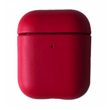 Шкіряний чохол K-DOO Lux Craft red для навушників Apple AirPods 1/2