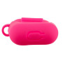 Чехол Silicone Case для наушников Apple AirPods 1/2 с карабином barbie pink