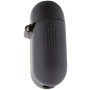 Чехол Silicone Case для наушников Apple AirPods 1/2 с карабином black