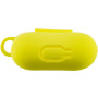 Чехол Silicone Case для наушников Apple AirPods 1/2 с карабином bright yellow