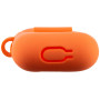Чехол Silicone Case для наушников Apple AirPods 1/2 с карабином kumquat