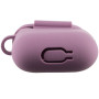 Чехол Silicone Case для наушников Apple AirPods 1/2 с карабином lilac pride
