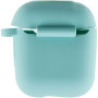 Чохол Silicone Case для навушників Apple AirPods 1/2 з карабіном marine green