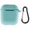Чохол Silicone Case для навушників Apple AirPods 1/2 з карабіном marine green