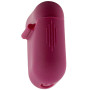 Чехол Silicone Case для наушников Apple AirPods 1/2 с карабином maroon