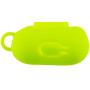 Чохол Silicone Case для навушників Apple AirPods 1/2 з карабіном neon green