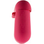 Чехол Silicone Case для наушников Apple AirPods 1/2 с карабином rose red