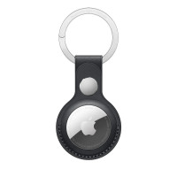 Чохол-брелок Leather Key Ring для Apple AirTag black