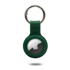 Чохол-брелок Leather Key Ring для Apple AirTag green