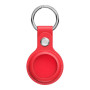 Чохол-брелок Leather Key Ring для Apple AirTag red