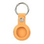 Чохол-брелок Leather Key Ring для Apple AirTag yellow
