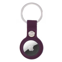 Чохол-брелок Silicone Key Ring для Apple AirTag purple