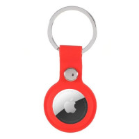 Чехол-брелок Silicone Key Ring для Apple AirTag red