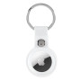 Чехол-брелок Silicone Key Ring для Apple AirTag white