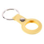 Чехол-брелок Silicone Key Ring для Apple AirTag yellow