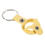 Чехол-брелок Silicone Key Ring для Apple AirTag yellow