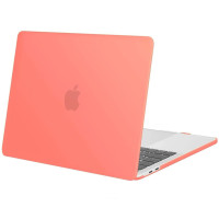 Пластиковый чехол-накладка HardShell Case для MacBook Air 13" M1 (2020) / (2018-2020) matte coral