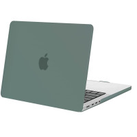 Пластиковый чехол-накладка HardShell Case для MacBook Pro 13" M2 (2022) / M1 (2020) / (2016-2020) matte green