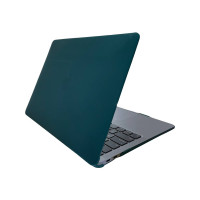Пластиковый чехол-накладка HardShell Case для MacBook Pro 13" M2 (2022) / M1 (2020) / (2016-2020) matte dark green