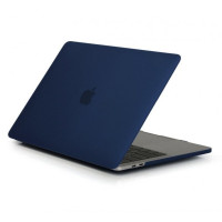 Пластиковый чехол-накладка HardShell Case для MacBook Pro 16" (2019-2020) matte navy blue