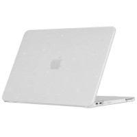 Пластиковый чехол-накладка HardShell Case для MacBook Neo 13" (2026) crystal glitter