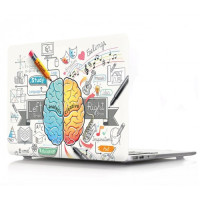 Пластиковий чохол-накладка HardShell Case для MacBook Pro 13" M2 (2022) / M1 (2020) / (2016-2020) picture Einstein