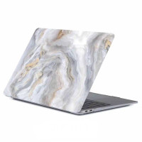 Пластиковый чехол-накладка HardShell Case для MacBook Pro 13" M2 (2022) / M1 (2020) / (2016-2020) picture marble gray