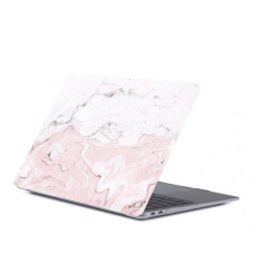 Пластиковый чехол-накладка HardShell Case для MacBook Air 13" M1 (2020) / (2018-2020) picture marble pink