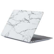 Пластиковый чехол-накладка HardShell Case для MacBook Air 13" M1 (2020) / (2018-2020) picture marble white