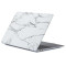 Пластиковый чехол-накладка HardShell Case для MacBook Air 13" M1 (2020) / (2018-2020) picture marble white