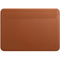 Папка конверт для MacBook 14,2'' Wiwu Skin Pro2  Leather brown
