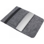Чохол-конверт з повсті з резинкою Gmakin Dark Grey для MacBook Pro 13"-14" / Air 13''