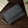 Чохол-конверт з повсті з резинкою Gmakin Dark Grey для MacBook Pro 13"-14" / Air 13''