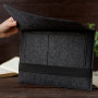 Чохол-конверт з повсті з резинкою Gmakin Dark Grey для MacBook Pro 13"-14" / Air 13''