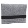 Чохол-конверт з повсті з резинкою Gmakin Light Grey для MacBook Pro 13"-14" / Air 13''