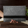 Чохол-конверт з повсті з резинкою Gmakin Light Grey для MacBook Pro 13"-14" / Air 13''